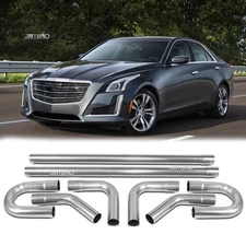 2.5" Exhaust Tubing Mandrel Bend Pipe Straight U-Bend 8pcs For Cadillac CTS CT4