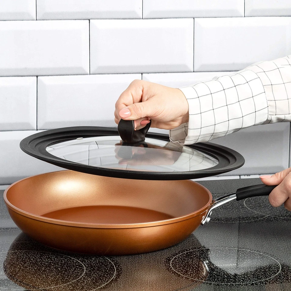 Ecolution Universal Pots, Pans and Skillets Vented Tempered Glass, Fits 9.5 inch - Image 4 of 4