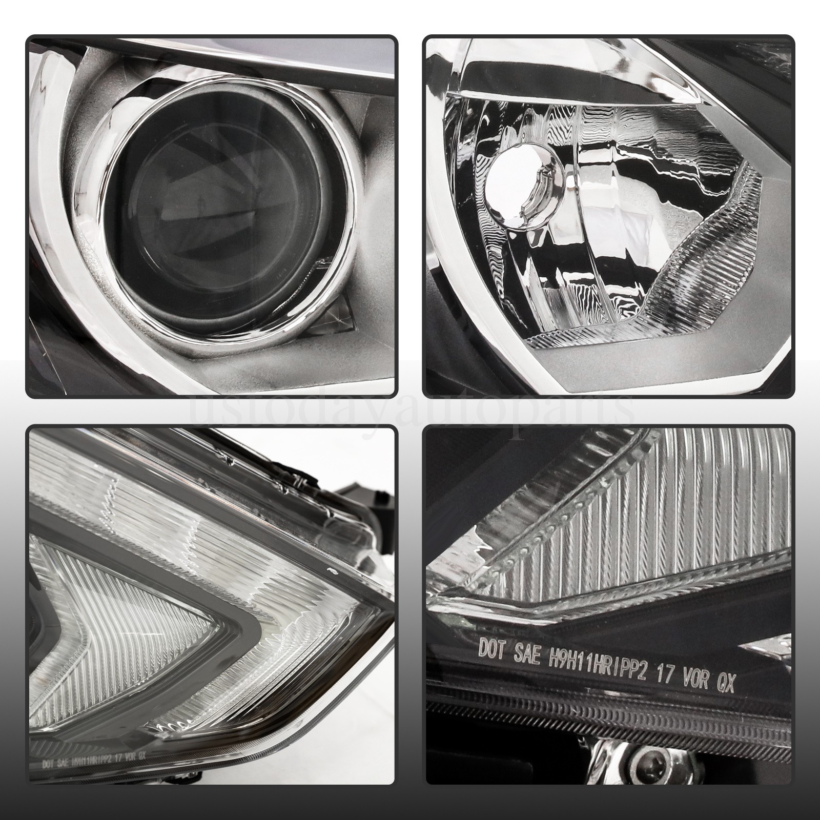 Right Headlight Halogen Headlamp Passenger For 2017 2018 2019 Nissan Rogue Sport