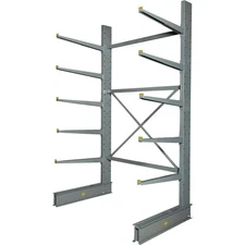 Global Industrial Single Sided Heavy Duty Cantilever Rack Starter 2" Lip