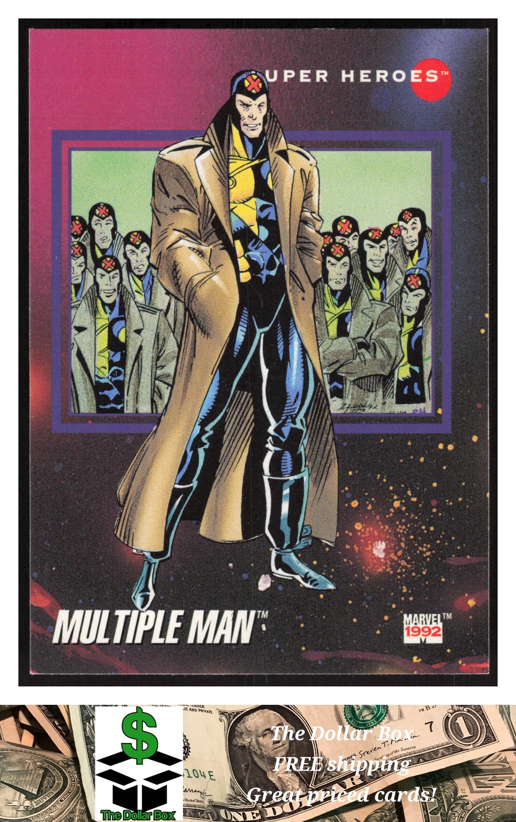 1992 Impel Marvel Universe #43 Multiple Man