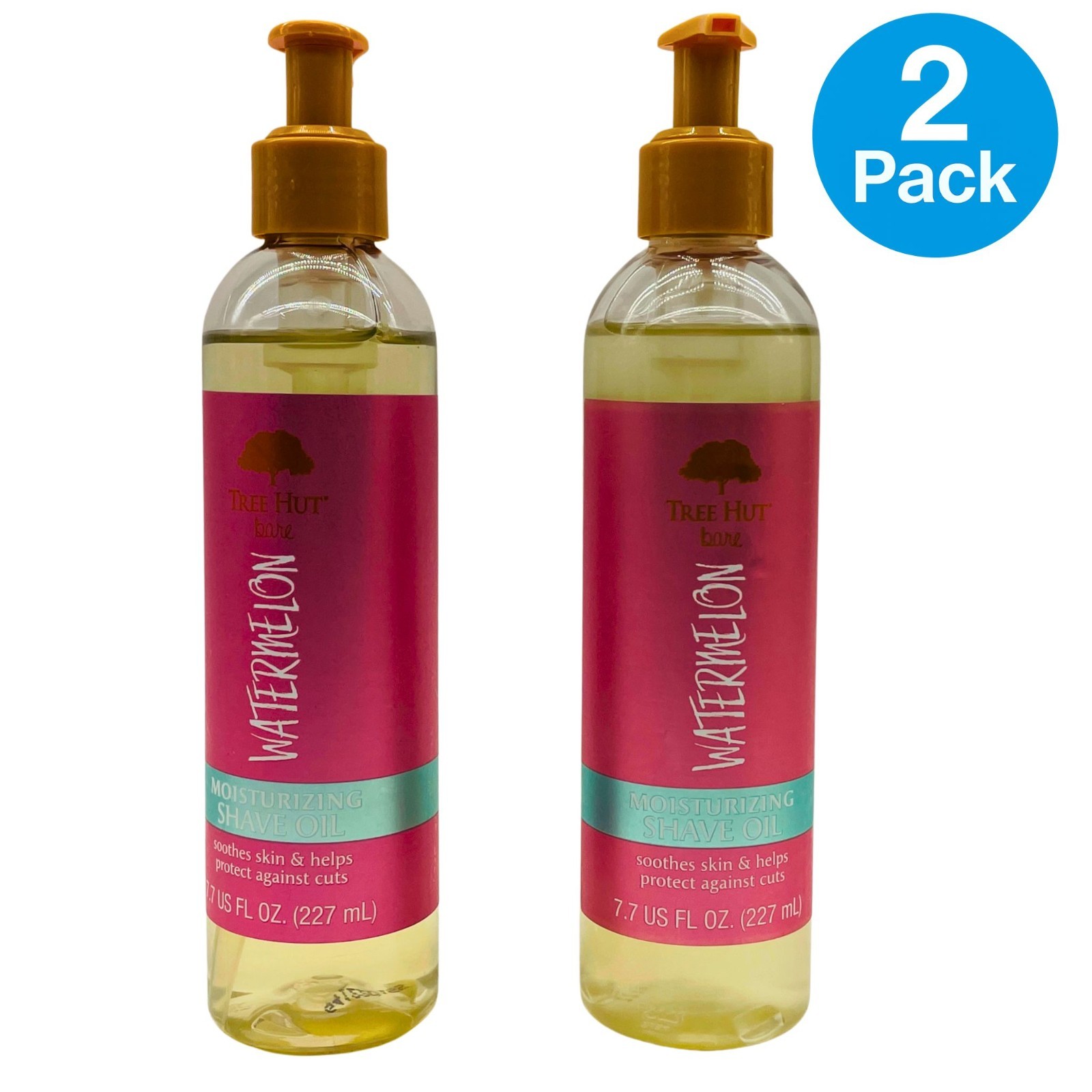 Tree Hut Watermelon Moisturizing Shave Oil 7.7 oz &ndash; 2 Pack &ndash; New