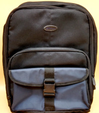 Targus Laptop Backpack Black Blue Padded Computer Bag Zippers Model CBT6000 001