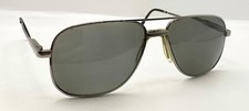 Vintage Stainless 2 Gunmetal Pilot Metal Sunglasses FRAMES ONLY Korea