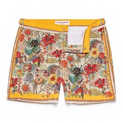 Orlebar Brown Bulldog Eden Print Badeshorts Mehrfarbig Größe 33 Herren