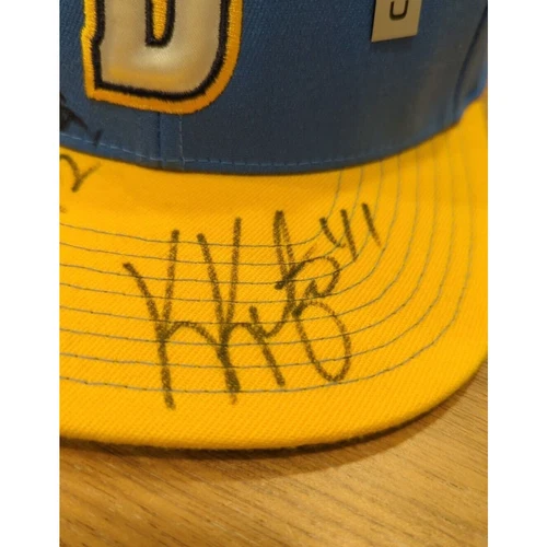 Signed NBA Denver Nuggets S/M Hat Adidas Kosta Koufus #41, Timothy Mozgov #25 - Picture 2 of 12