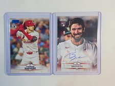 2025 Topps Stadium Club Thomas Saggese Base Auto & Blue Foil SP HOBBY EXCLUSIVE