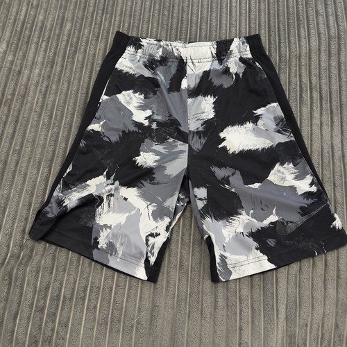 Nike Dri-Fit Elite Training Shorts Youth Boys Large Black Camo Gym 50459-010 - Picture 3 of 14