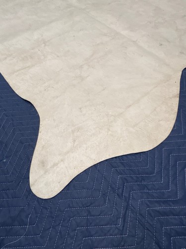 Area Rugs Cow Fur Faux Rugs Brown & White 100% Polyester Size 54"x62" - Picture 12 of 15