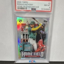 2026 Topps Series 1 Home Field Advantage Roman Anthony HA-2 RC PSA 8 Red Sox
