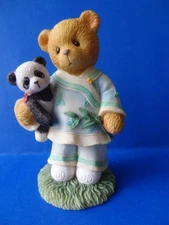 Cherished Teddies-CHINA-LIAN "Our Friendship Spans Many Miles" Bear Figurine.