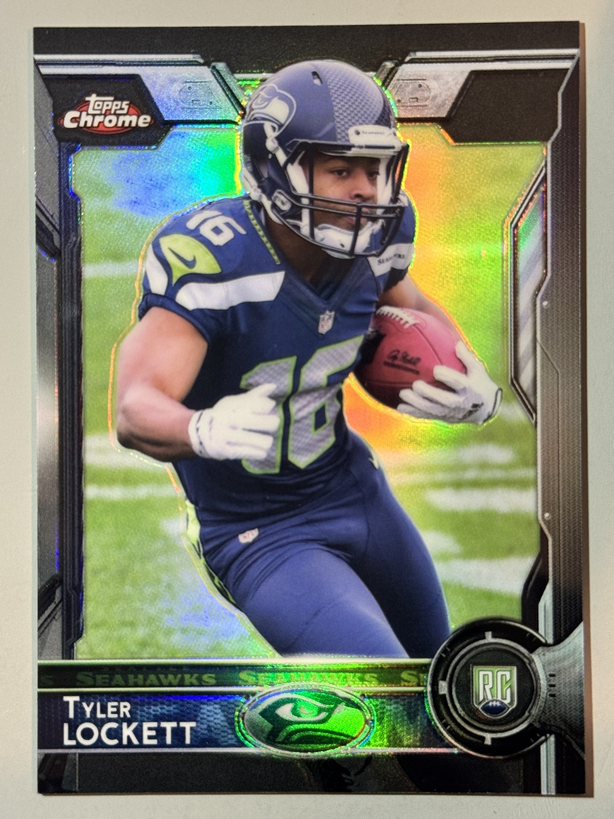 Tyler Lockett Rookie 2015 Topps Black Refractor /299 RC SP Chrome Seahawks #178