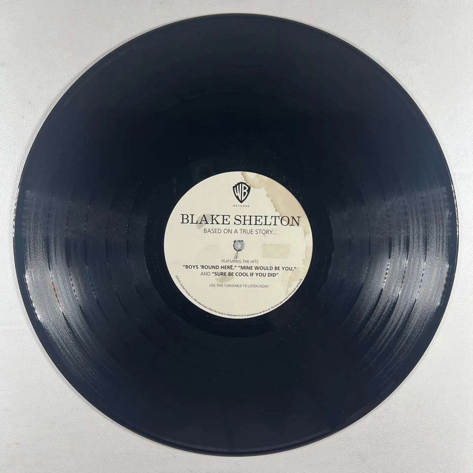 Blake Shelton “Based On A True Story” Single/Warner (VG+) Ltd Ed Promo 2013 Foto 3 de 4