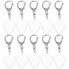 10 PCS Guitar Plectrum Storage Case Headstock Shaped Pick Holder