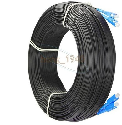 1PC 200M Outdoor SC-SC Duplex FTTH Drop Patch Cord G657 Fiber Optic Cable Jumper