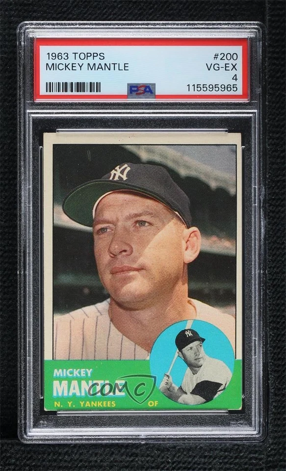 1963 Topps Mickey Mantle #200 PSA 4 HOF