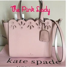 NWT Kate Spade  MINA BLUSH PINK LEATHER HANDBAG SATCHEL WKRU5881