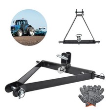 3-POINT LINKAGE TOW HITCH - Compact Tractor Mounted Towing Cat 1 Triangle Pin