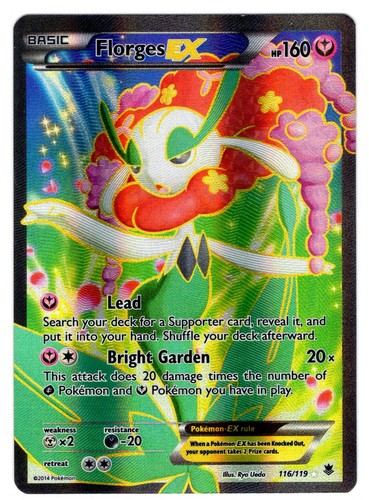 Florges EX 116/119 Ultra Rare Phantom Forces Pokemon Holo Lightly Played