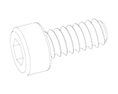 UDIRC Sechskant Innenschraubenkopf Gewindeschneidschraube 2.6x6 UDM01-001 