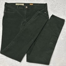 Anthropologie Pilcro and the Letterpress Corduroy Pants 25 Serif Green Low Rise