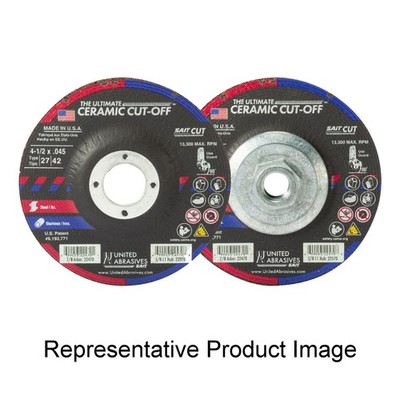 United Abrasives-SAIT 22572 6x.045x5/8-11 Ultimate Ceramic Cut-Off Wheels 10 Pk