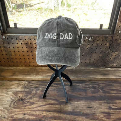 David & Young Men s Dog Dad Gray Stone Wash Baseball Cap One Size Adjustable