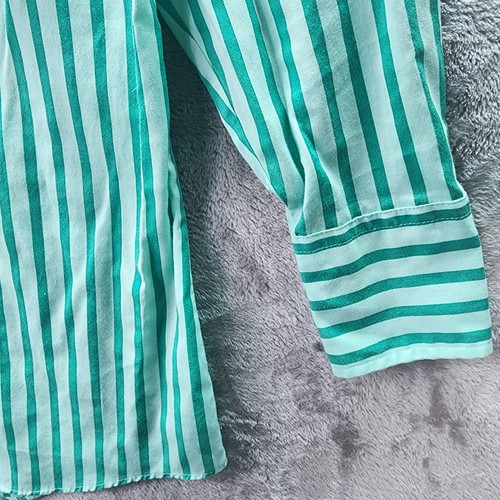 Vintage Corral West Ranchwear Pearl Snap Shirt Men’s 15-33 Green Striped Western - Picture 6 of 13