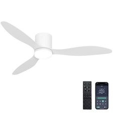 Remote/App Control 52" Profile Ceiling Fan with Lights DC Motor Dimmable LED