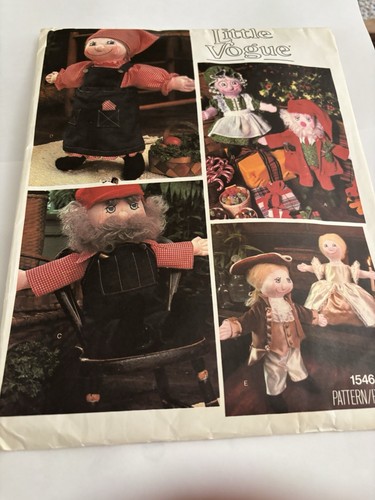 Little Vogue Dolls & Clothes Uncut Sewing Pattern 1546