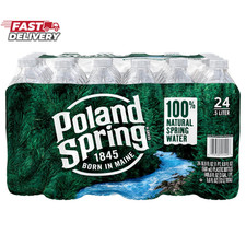 Poland Spring 100 Natural Spring Water, Non-Deposit, 16.9 Fl Oz 24 Pack 