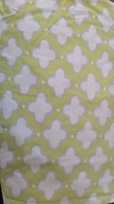 Pottery Barn Kids Organic Cotton Green Geometric Cross Fitted Crib Sheet