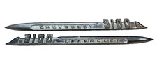 1955 Chevrolet Pick Up Truck 3100 Oem Fender Spears Emblems Left Right