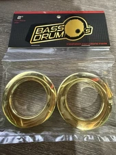Bass Drum O's 2 inch Brass Drum O's (2 pack) | FREE SHIPPING