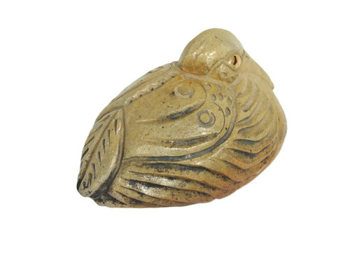 Handmade Pelican Bird Pottery Sculpture by Peter Rose Signed 5"l X 3"w X 3"h - Picture 4 of 7