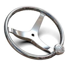 LEWMAR 3 SPOKE STEERING WHEEL WITH POWER GRIP...