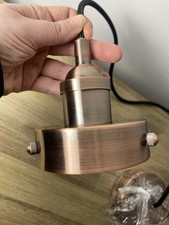 M&S Home Copper Rex Ceiling Pendant Light Fitting New with Tags Vintage Style