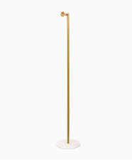 Floor Standing Clothes Rack with Single Rod Modern Freestanding Garment Rack