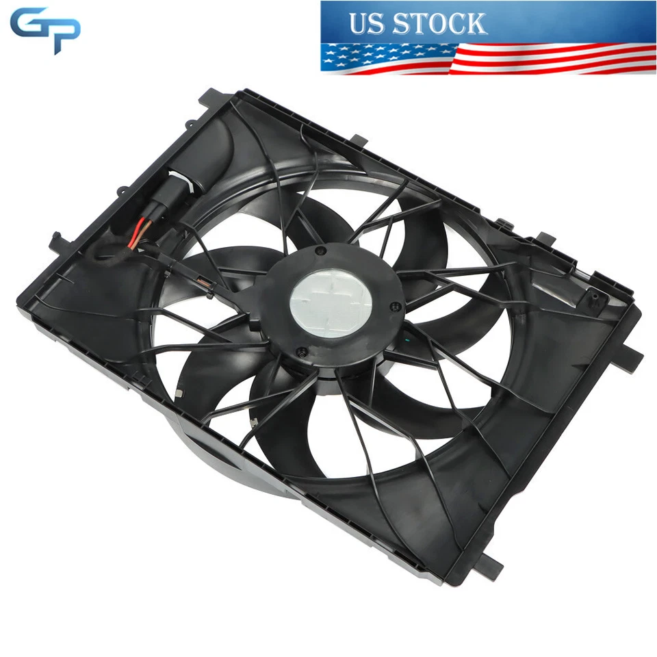 Ventilador de refrigeración del radiador para Mercedes-Benz C250 C300 C350 C63 2010-2014 AMG GLK350 Foto 4 de 4