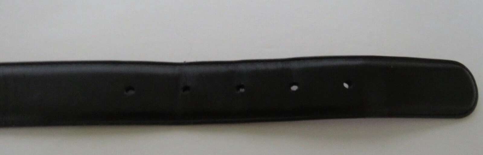 Cintura Coach uomo nera pelle bovina brunita fibbia ottone taglia 38 design classico