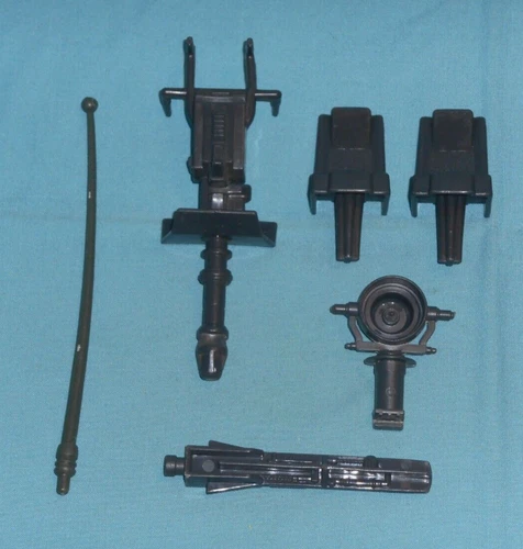 vintage G.I. GI JOE gijoe HEADQUARTERS WEAPONS PARTS LOT #25 antenna seats gun