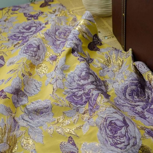 3 Colors / Timur Floral Woven Jacquard Fabric - Picture 3 of 8