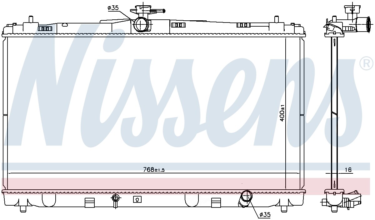 Nissens North America 646935 - Radiator for sale online | eBay