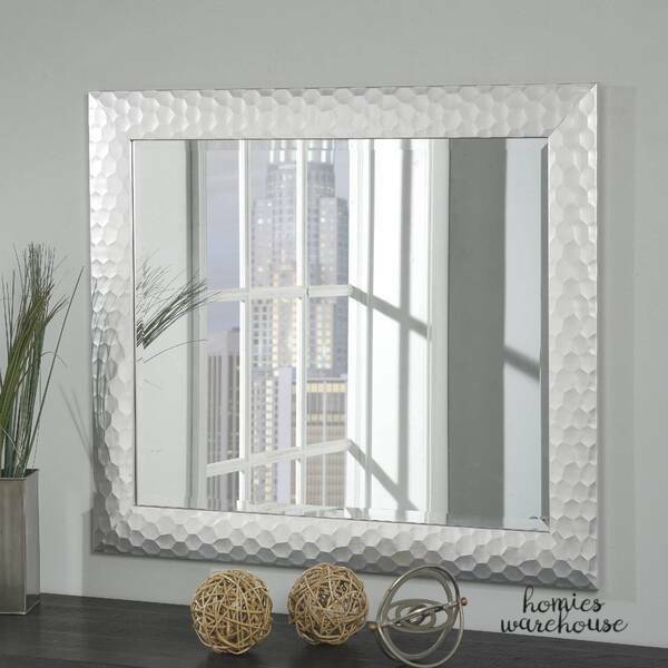 Fog Wall Mount Mirror Modern Framed Bathroom Vanity Home Decor Silver For - Silver Framed Bathroom Wall Art Fog Wall Mount Mirror Modern Framed Bathroom Vanity Home Decor Silver For - Silver Framed Bathroom Wall Art