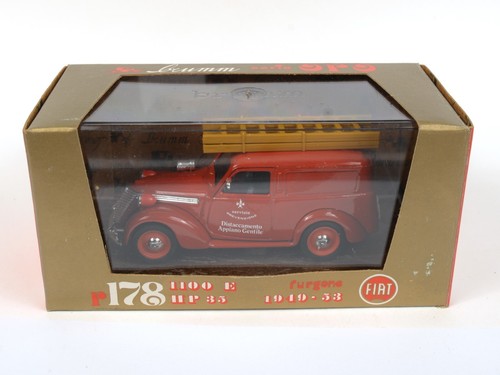 Brumm Fiat 1100E Furgone Fire engine 1949-53 1:43 scale diecast #R178 new in box - Picture 2 of 14