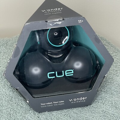 Wonder Workshop Cue Coding Robot Qu01 New Sealed Black Smart Toy Christmas Gift