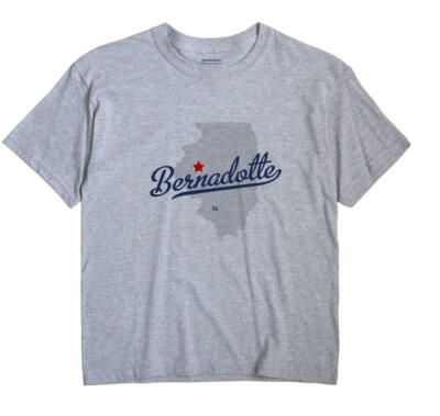 Bernadotte Illinois IL T-Shirt MAP