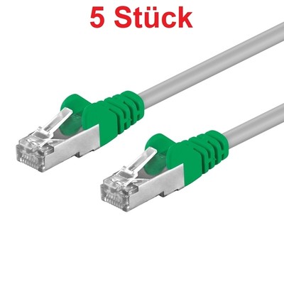 2m Patch Crossover LAN Netzwerk gekreuztes Kabel gekreuzt geschirmt S-FTP CAT.5e