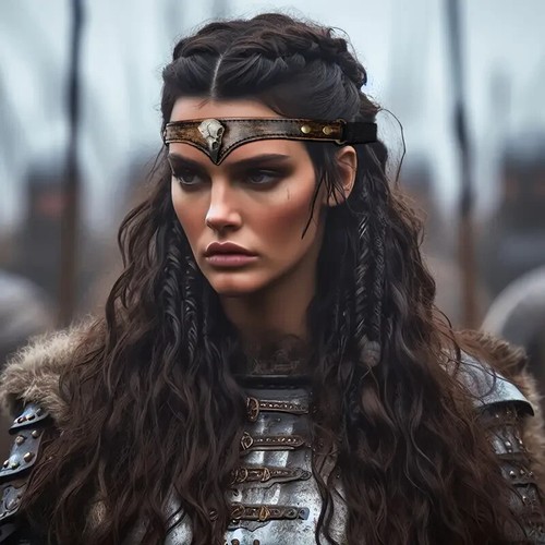 Wikinger-Stirnband Schädel Mittelalterliches Kopfschmuck Stirnband Piraten Stil - Bild 1 von 7