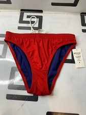 NEW Speedo Bottom Guard Flyback Red Two Piece Swimsuit SZ 8 2-Piece Lifeguard